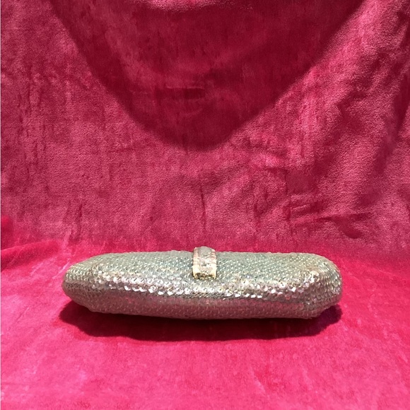 Vintage 60s frame sequin clutch bag - Picture 5 of 6